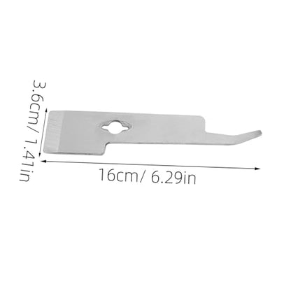 Mikikit Stainless Steel Beekeeping Tool Scraper Bee Frame Lifter Curving Scraper for Beehive Cleaning