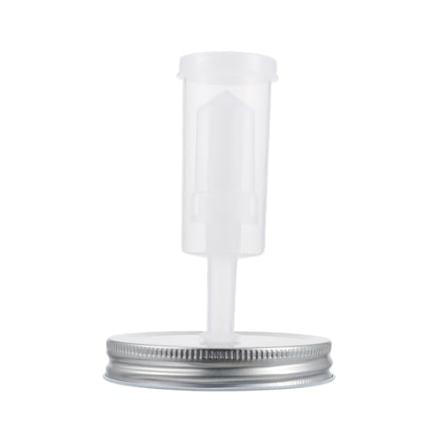 Tofficu Fermenting Jar Lid Kit for 87mm Wide Mouth Mason Jars with Airlock Fermentation Tool Pickles Can Lid Set for Home Canning and Sourdough Proofing with Fermenter Random Color