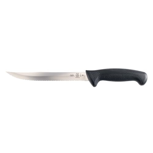 Mercer Culinary Millennia Black Handle Tiger Edge Slicer, 8-Inch - style: Tiger Edge Slicer 8-Inch
