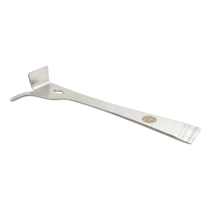GLHT-2ENDHOOK 10 Inch Stainless Steel Standard Beehive Frame Lifter and Scraper J Hook Tool