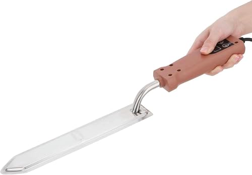 Electric Honey Uncapping Knife Reliable Honey Scraper Cutter Beekeeping Equipment Tools with Wood Handle Stainless Steel Blade for Beekeeper