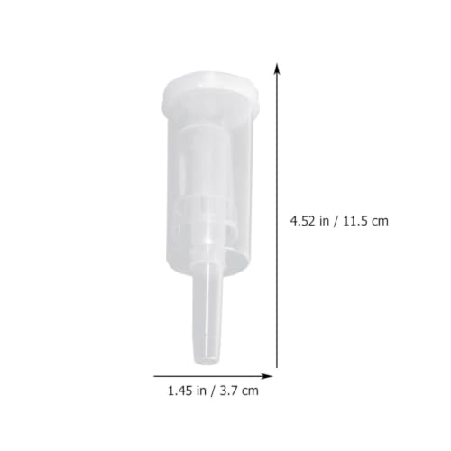 VILLCASE 3 Sets Plastic Airlocks with Silicone Plugs for Home Brewing Beer and Wine Fermentation, White Non-return Check Valves Designed to Release Carbon Dioxide and Prevent Oxygen Entry