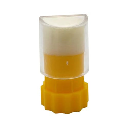 4pcs Queen Bee Marking Bottle Plastic Marker Tube Catcher Cage with Plunger Plush for Beekeeper Equipment