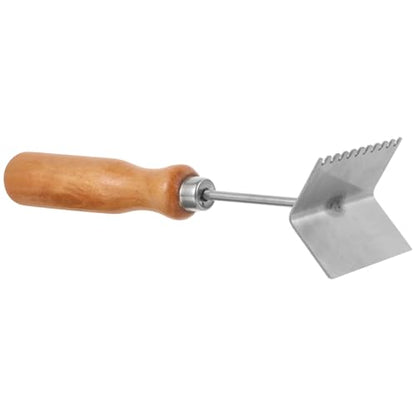 iplusmile Beehive Frame Cleaning Shovel for Efficient Hive Cleaning Stainless Steel Scraper Sturdy Hive Frame Scraper with Wooden Handle for Beekeeping
