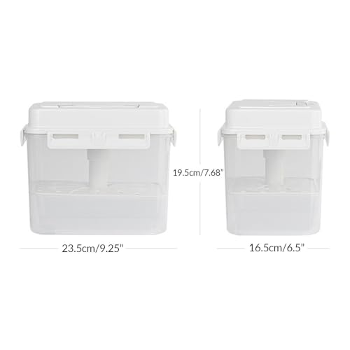 Sauerkraut Fermentation and Storage Container Stackable Foldable Kimchi Canning Pot Leakproof with Press Plate for Storing Pickled Foods, 5L Pickle Jar - size: 5L Pickle Jar