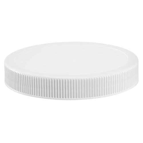 89mm (3.50") Fit -3 Pack White Plastic Lids – PE Foam Liner, Food-Grade, Leak-Resistant Caps (Jars Not Included) By The Kombucha Company - color: White, size: Plastic