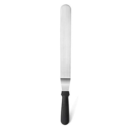 New Star Foodservice Angled Icing Spatula, 14 Inch Blade, 19 Inch Overall, Bakery-Grade Stainless Steel Offset Spatula for Large Cakes - size: 14-Inch Angeled