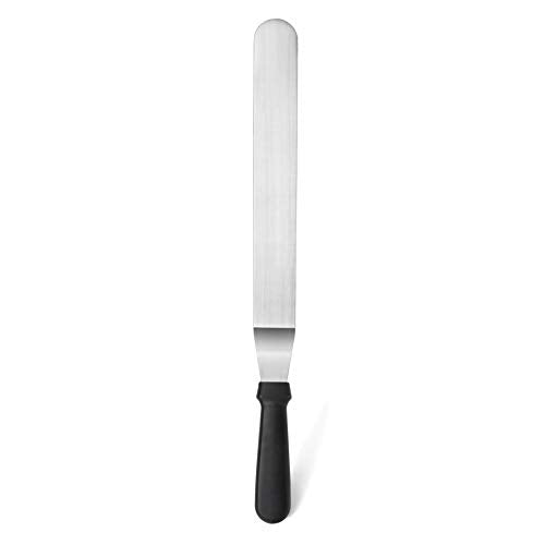 New Star Foodservice Angled Icing Spatula, 14 Inch Blade, 19 Inch Overall, Bakery-Grade Stainless Steel Offset Spatula for Large Cakes - size: 14-Inch Angeled