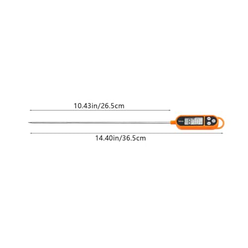 1/3pcs Candy Thermometer Digital Instant Read for Meat Kitchen Cooking Food Oil Deep Fry BBQ Grill Smoker (1, 14.4in) - size: 14.4in