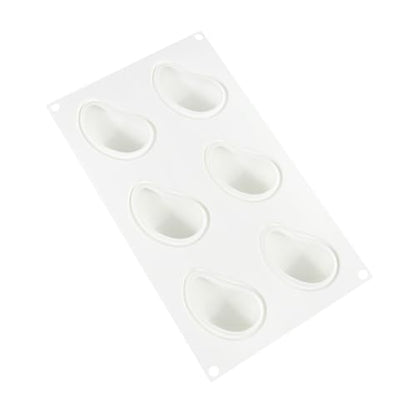 3D Mango Silicone Molds, 6-Cavity Fruit Baking Mold for Mousse Cake, French Dessert, Pastry, Chocolate, Truffle, Non-Stick Easy Release Food Grade Silicone Mould (A_ Mango) - size: A_ Mango