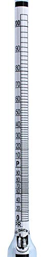 Hydrometer - Alcohol, 0-200 Proof and Tralle