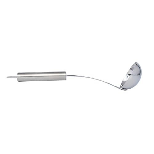 Restaurantware Stainless Steel Sauce Ladle - German Standard Gravy Ladle with Ergonomic Handle, Dishwasher Safe - Small Ladle For Serving Soups, Dressings, Sauces - style: Steel Sauce Ladle