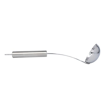 Restaurantware Stainless Steel Sauce Ladle - German Standard Gravy Ladle with Ergonomic Handle, Dishwasher Safe - Small Ladle For Serving Soups, Dressings, Sauces - style: Steel Sauce Ladle