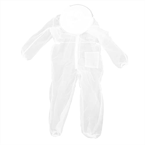Aramox Beekeeping Suit Nylon Mesh Beekeeping Clothes XL One Piece with Round Veil Breathable Lightweight Easy Wear for Inspection Bee Yard Work Beginner and Beekeeper (L)