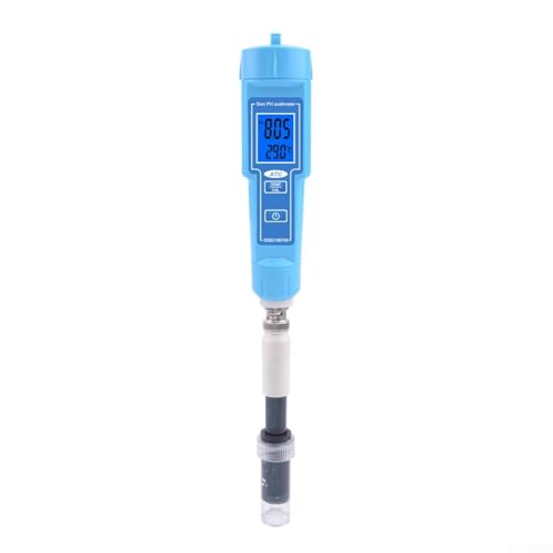 Digital pH Meter for Food - Spear-Tip Tester Probe, PH Thermometer Pen for Soil Fruits Meat Lab, Digital Acidity Tester for Fermentation Canning