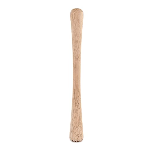 True Smash Wooden Muddler for Cocktails with Ergonomic Contoured Handle, Durable Cocktail Muddlers, Herbs and Fruit Crushers, Home Bar Accessories, 9.75", Set of 1 - color: Wood