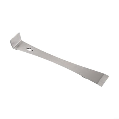 Stainless Steel Pry Bar 10.2 Inch for Woodworking, 3-in-1 Scraper and for CROWBAR Tool for Staple Remover, Car Plastic Trim Disassembly, Bee Hive Equipment with Hanging Hole, Silver