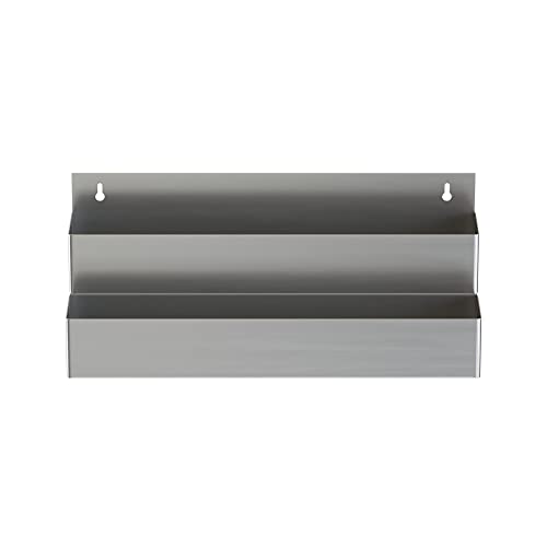 Stainless Steel Double Tier Speed Rail, Liquor Rack, Speed Rack, Bottle Holder - 24 Inch - size: 24 Inch, style: Double Tier