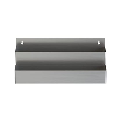 Stainless Steel Double Tier Speed Rail, Liquor Rack, Speed Rack, Bottle Holder - 24 Inch - size: 24 Inch, style: Double Tier