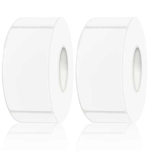 Removable Freezer Labels, Date Label 1x2 Inch Food Storage Stickers, Waterproof Oil Resistant Easy Clean Leaves no Residue 300 Total Per Roll,2 Rolls - color: White, size: 1×2 inch-2 rolls