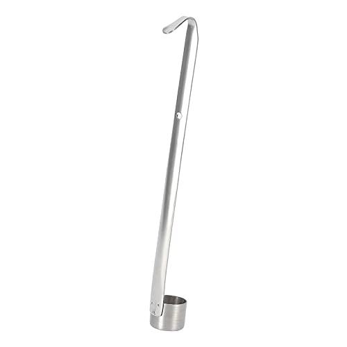 Stainless Steel Wine Ladle, Spoon Dipper Sauce Ladle Beer Pouring Measure Flat Bottom With Hook Long Handle Kitchen Oil Measuring For Pouring Oil Wine Vinegar And Soy Sauce (250ML) - size: 250ML