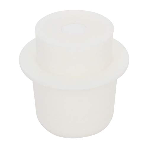 Othmro 1Pcs Drilled Rubber Stopper with Airlock, White Drilled Bungs Stopper with 1.18"-1.34" Hole for Fermentation Use, Homebrewing Beer Kombucha Airlock Stopper