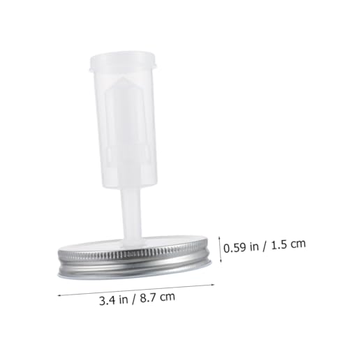 KALLORY Fermenting Jar Lids Kit for 87mm Wide Mouth Mason Jars Airlock Fermenter Lid Set and 1 Fermentation Tool Kitchen Supplies for Pickles and Kimchi Preservation Random Color
