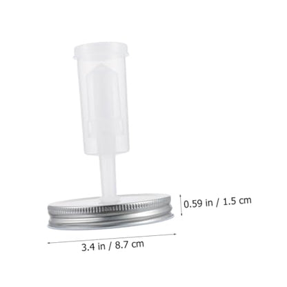 KALLORY Fermenting Jar Lids Kit for 87mm Wide Mouth Mason Jars Airlock Fermenter Lid Set and 1 Fermentation Tool Kitchen Supplies for Pickles and Kimchi Preservation Random Color