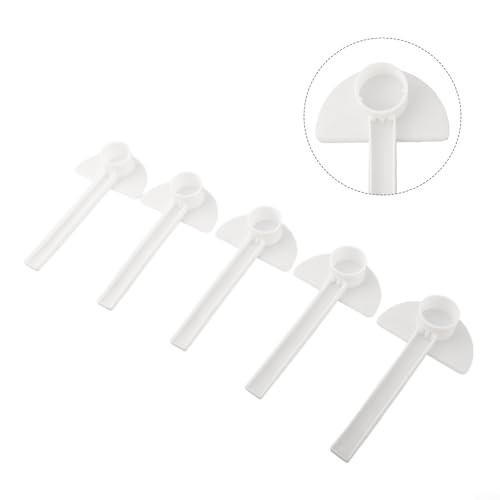 40Pcs Bee Water Feeder, Watering Station Dispenser, Bottle Mouth For Hive Management Garden Farm Use, For Beehive Drinking Feeding, White 15X3cm