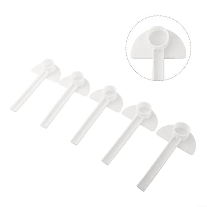 40Pcs Bee Water Feeder, Watering Station Dispenser, Bottle Mouth For Hive Management Garden Farm Use, For Beehive Drinking Feeding, White 15X3cm