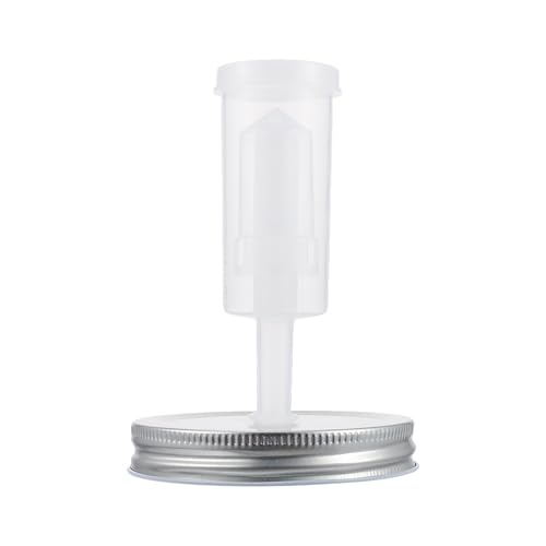 Mason Jar Fermentation Lid Kit 87mm Wide Mouth with Airlock Fermenter Jar Lids for Pickles and Vegetable Fermenting Home Canning Set and 1 Fermentation Tool Random Color