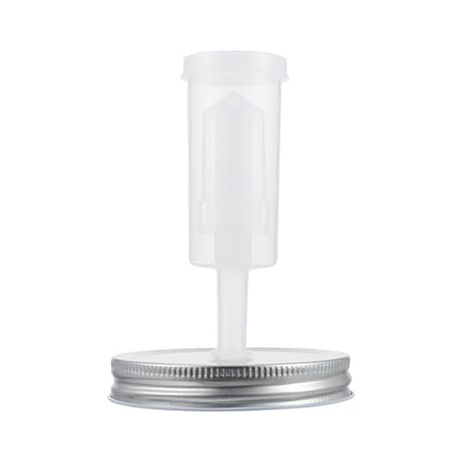 Mason Jar Fermentation Lid Kit 87mm Wide Mouth with Airlock Fermenter Jar Lids for Pickles and Vegetable Fermenting Home Canning Set and 1 Fermentation Tool Random Color