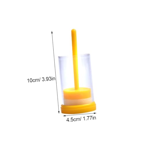 Toddmomy Marking Bottle with Long Plunger Bee Marking Kit for Beekeeping Identification 1.77X1.77X3.93 Inch Queen Marker Tool