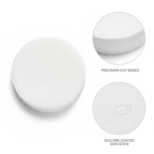500-Count Pre-Cut Silicone Coated Parchment Sheets, Non-Stick Food Separation Paper for Freezer Storage, Burgers, Cheese, and Baked Goods, White - size: 7.87 x 4.33 x 2.36 in