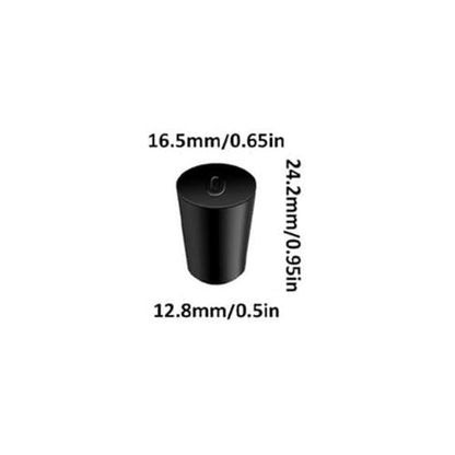 30Pcs Solid Rubber Stoppers 0# Tapered Lab Bungs Solid Rubber Stoppers - size: 30 Pcs 0#