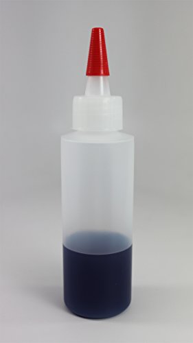Pinnacle Mercantile Small Squeeze Bottles 4 Oz Squeeze Bottle Set, Mini Squeeze Bottles With Long Red Tip, LDPE Food Grade Plastic Dispensing Pack of 8