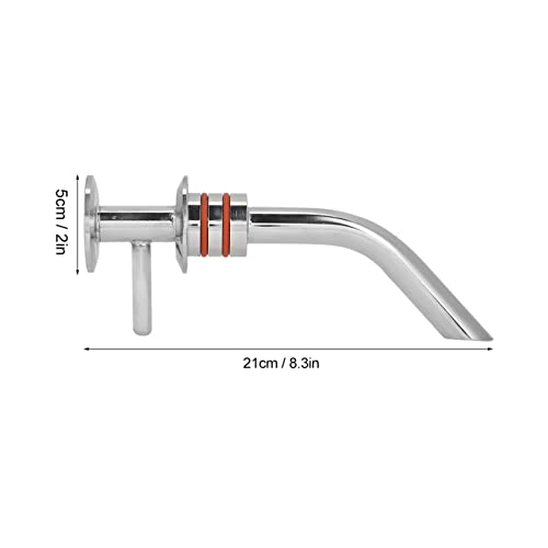2 Inch 304 Stainless Steel Fermenter Racking Arm with Double O Rings - Homebrew Conical Fermentation Replacement Accessory