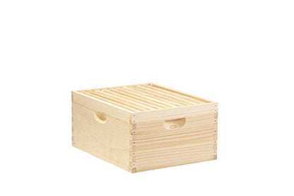 Little Giant 10-Frame Deep Hive Body Beehive Body with Frames for Beekeeping (Item No. DEEPBOX10)