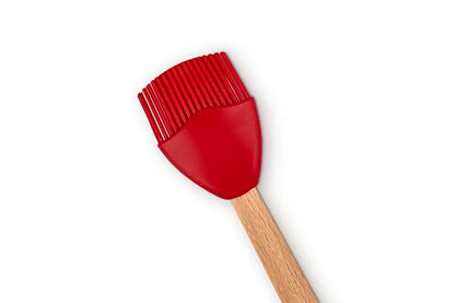 Le Creuset Silicone Signature Basting Brush, Cerise - color: Cerise