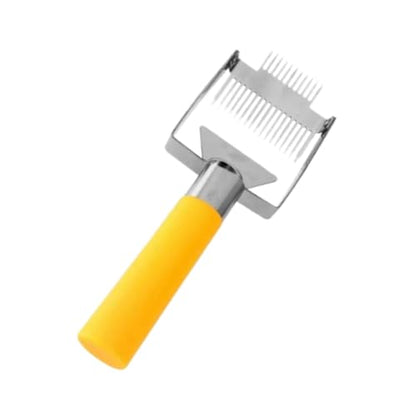 Beekeeping Uncapping Fork with Handle Honeycomb Scraper Tool Stainless Steel Tines 9.06 Inch for Honey Harvesting