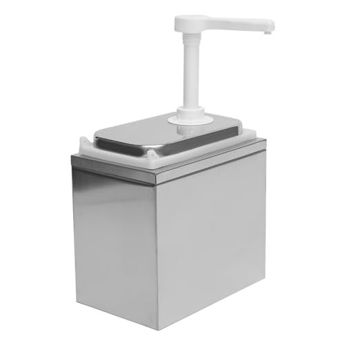Commercial Sauce Dispenser Pump with Stainless Steel Body, 2.11Qt Large Capacity for Ketchup, Syrup, Honey, Condensed Milk – Ideal for Home Kitchen, Cafe, Restaurant Use (1-bucket) - color: 1-bucket