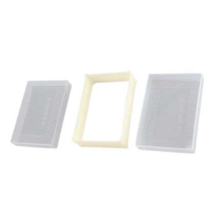 Beekeeping Comb Foundation Sheets - Plastic Beehive Frame Kit with High Wax Content - Beekeeper Equipment for Honey Hive