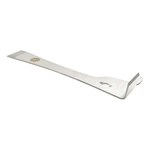 GLHT-2ENDHOOK 10 Inch Stainless Steel Standard Beehive Frame Lifter and Scraper J Hook Tool