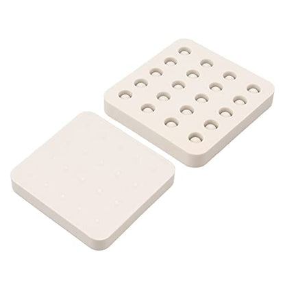 mold for queen cells,silicone beekeeping grafting cup mold,wax queen grafting cups essential beekeeping tool for queen bee beekeepers sturdy applies to reproduction of bees (4 Rows 96x92x14mm) - size: 4 Rows 96x92x14mm