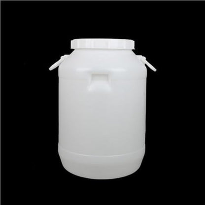 Plastic Storage Barrel, Multipurpose Water Bucket, Rainwater Collection Container, Food Storage Container for Flour, Rice(50L) - size: 50L