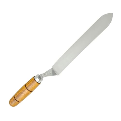 Uonlytech Beekeeping Uncapping Knife and for Manual Honey Extraction Beekeeping Random Color Stainless Steel Wood Double Flat Cut, Easy to Operate Honey Scraper Tool