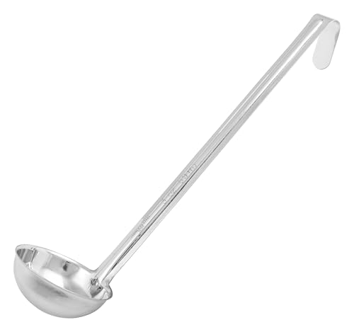 Winco Prime One Piece Stainless Steel Ladle, NSF Listed, 3 Ounce - color: Stainless, size: 3 Ounce, style: Prime