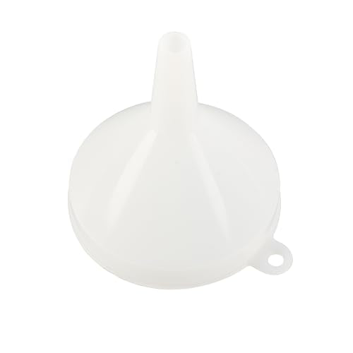 Restaurantware-Met Lux 8-ounce Plastic Funnel, 1 Plastic Funnel - Precise Spout, White Pouring Tool, Wide Spout, For Transferring Ingredients - size: 8 oz, style: Funnel