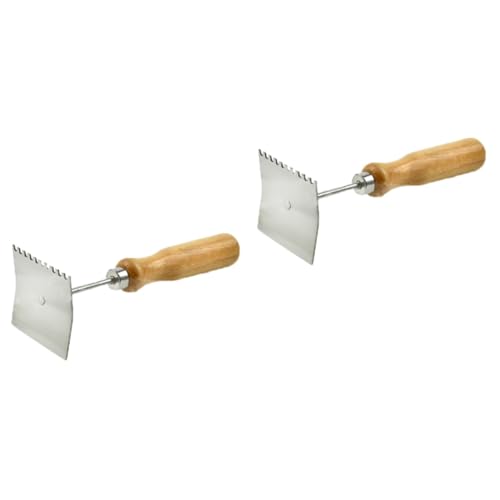 BESPORTBLE 2pcs Queen Hive Shovel Beekeeper Hive Cleaner Handle Heavy-Duty Scraper Tool for Efficient Beekeeping