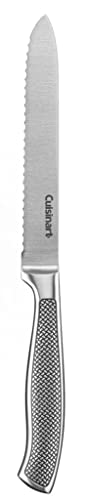 Cuisinart C77SS-5SUT Graphix Collection Serrated Utility Knife, 5", Stainless Steel - size: 5", style: 5" Serrated Utility Knife